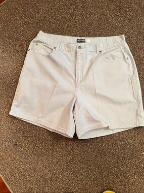 Liz Claiborne Pale Blue Casual Cotton Shorts